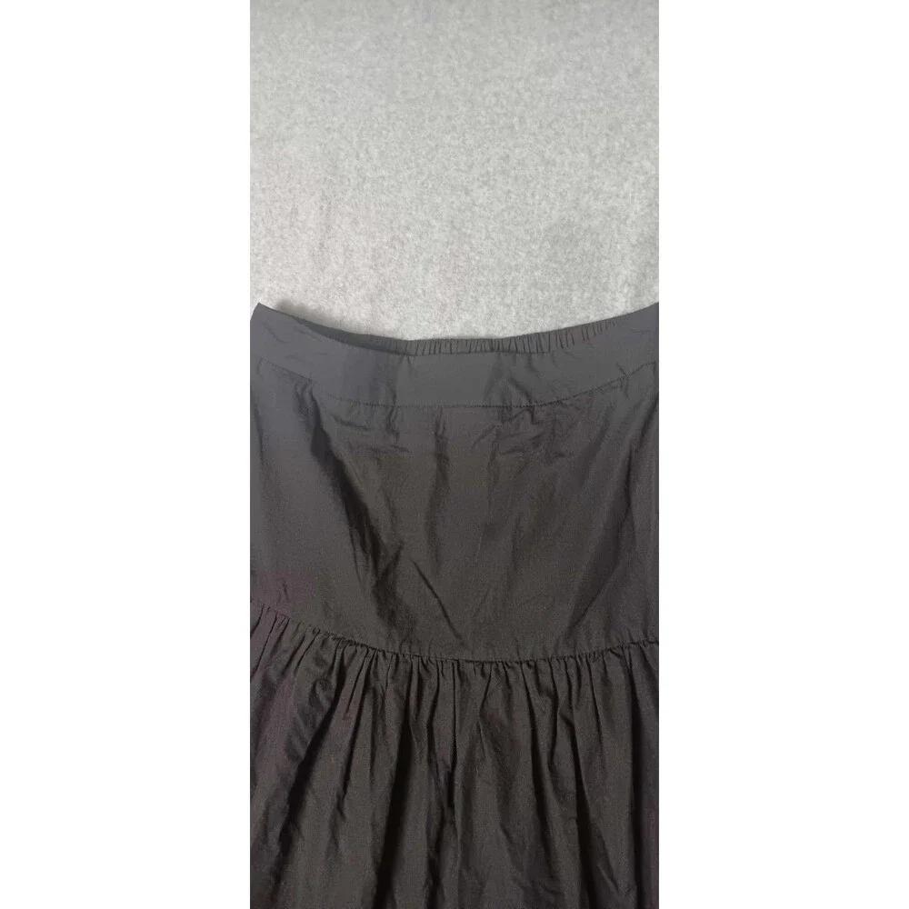 Cider High Waisted Tiered Maxi Skirt Womens Size Large Black Peasant Boho Hippie